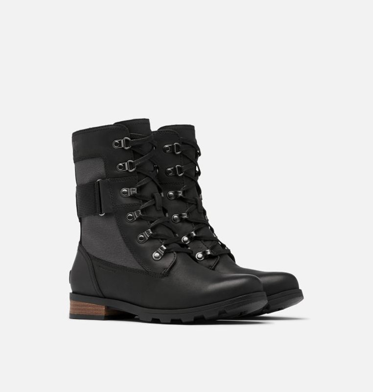 Sorel Dam Gummistövlar Svarta - Emelie™ Conquest Låga - PRA-917468